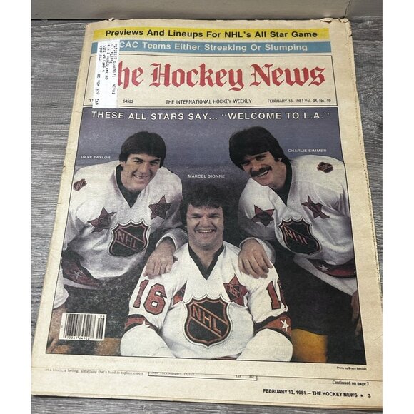 The Hockey News Vol 34 No. 19 Paperback February 13, 1981 - Picture 1 of 5
